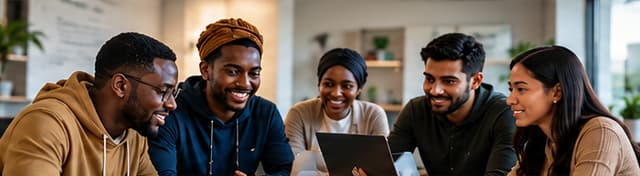 Scholarship learners studying together
